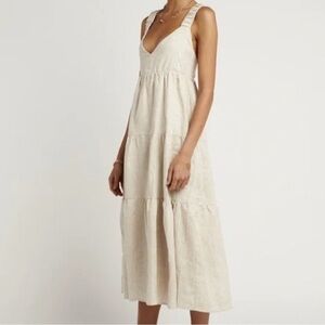 Dish 100% natural linen sundress